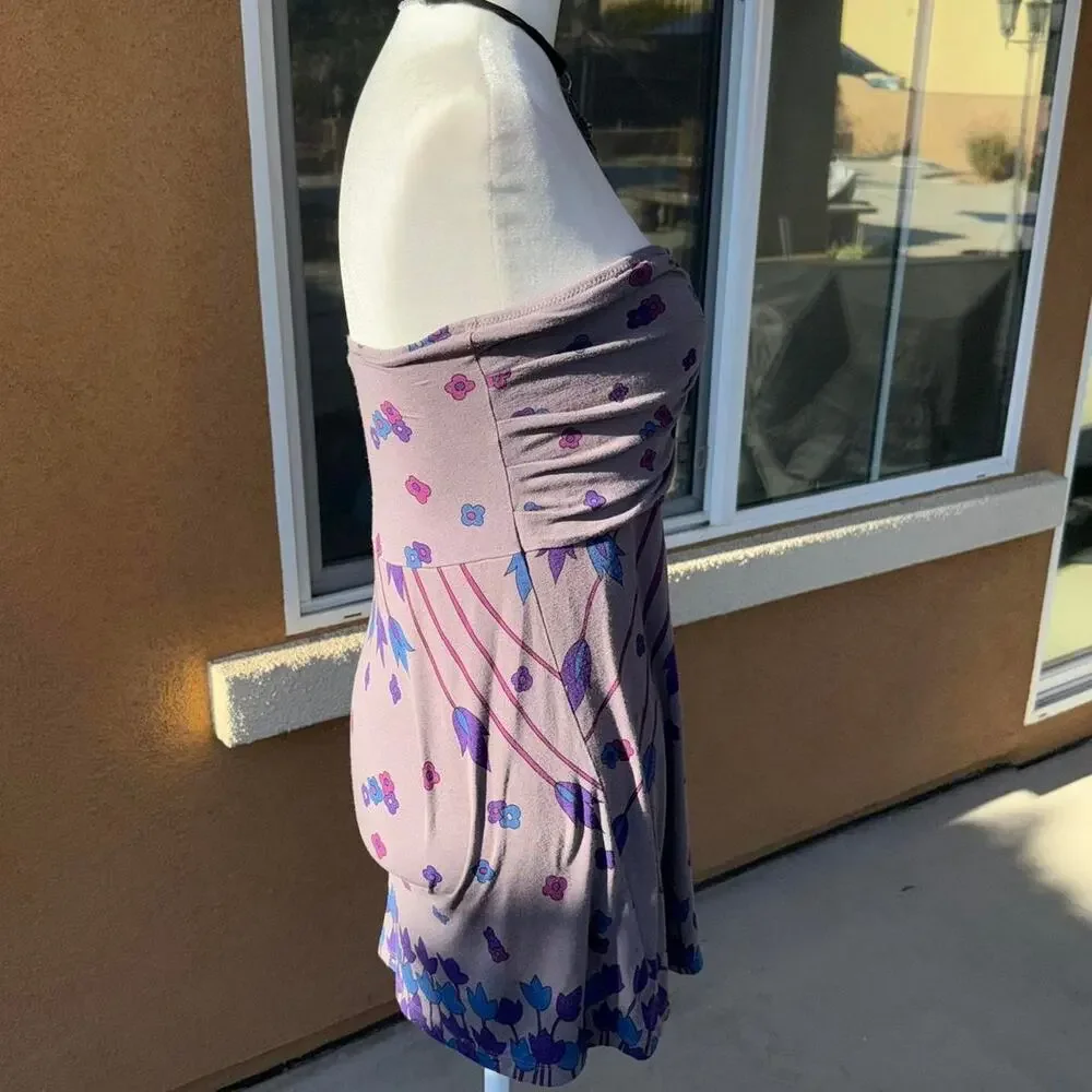Fairy boho free people purple stapless top